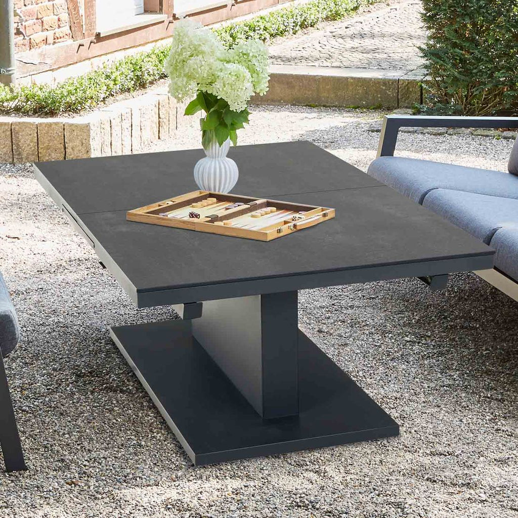 Uttrekkbart hagebord Talina bakside
