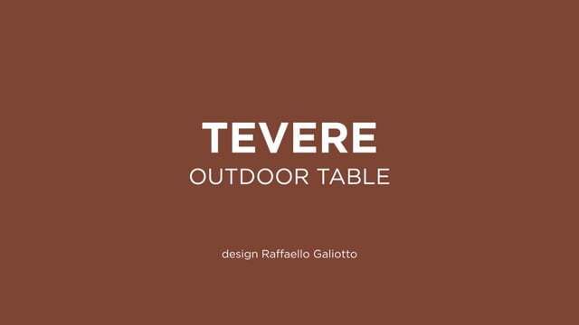 uttrekkbart hagebord tevere aluminium plast front