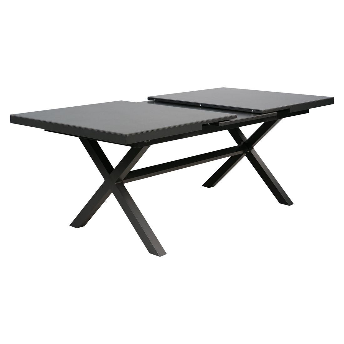 uttrekkbart hagebord vario montert på terrasse