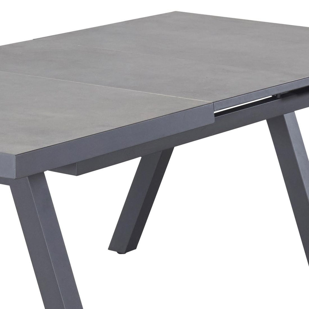 Uttrekkbart hagebord Vivera 160/210x100 cm aluminium/keramikk - LC Garden