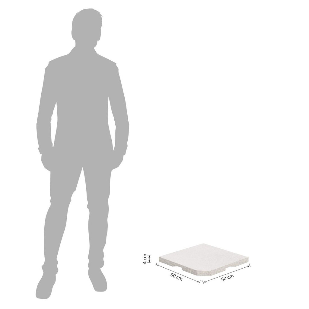 Bakside av Vektplate Easy Stand for parasollkrysstativ 25 kg - Kettler