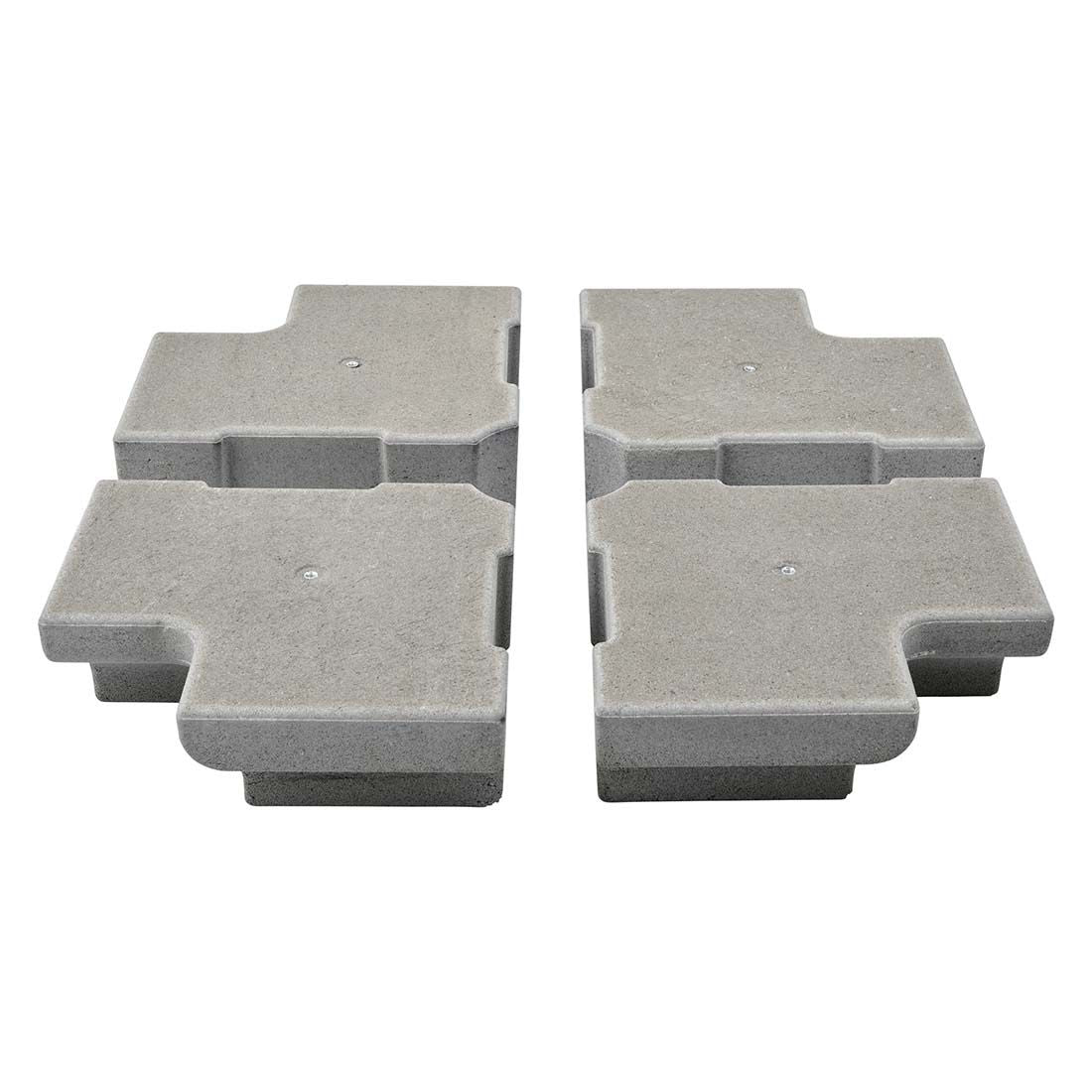 Vektsett for parasollfot M4/180 betong 150 kg Glatz for stabil parasollfot